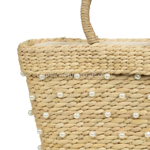 Hand-woven Water Hyacinth Handbag
