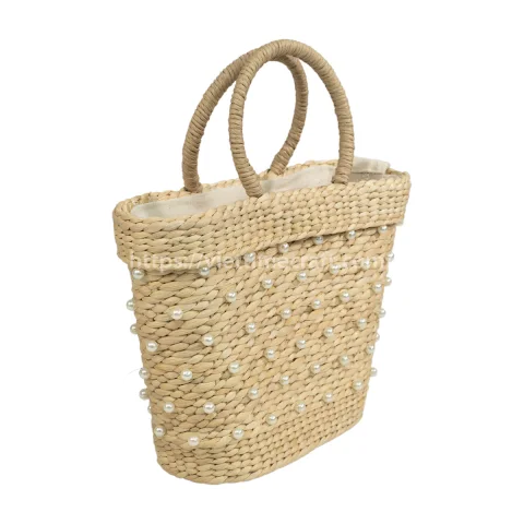 Hand-woven Water Hyacinth Handbag