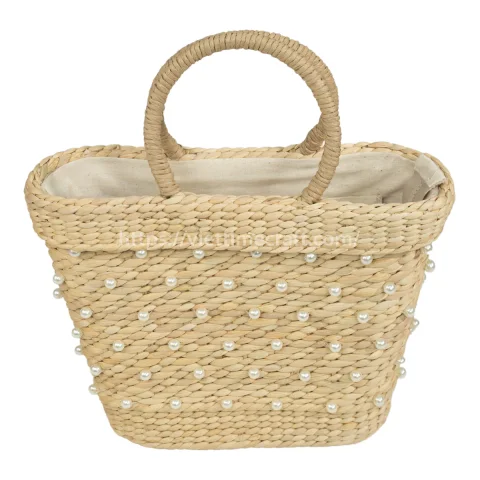 Hand-woven Water Hyacinth Handbag