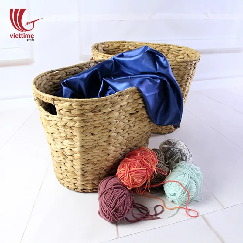 Nice Water Hyacinth Storage Basket