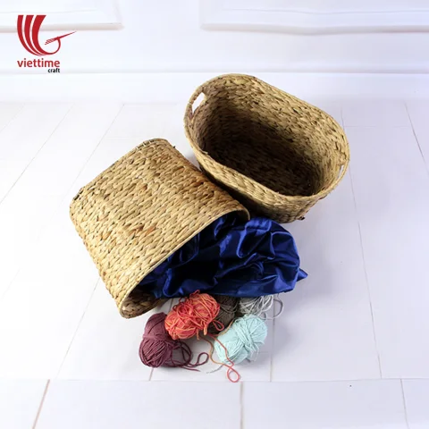Nice Water Hyacinth Storage Basket