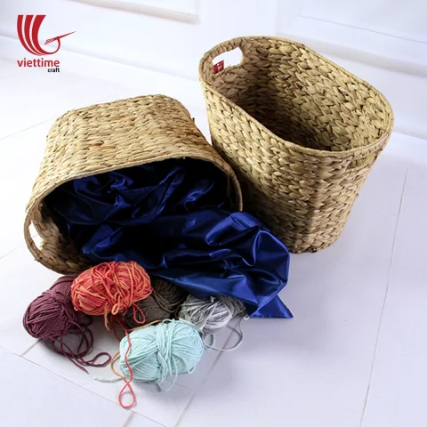 Nice Water Hyacinth Storage Basket