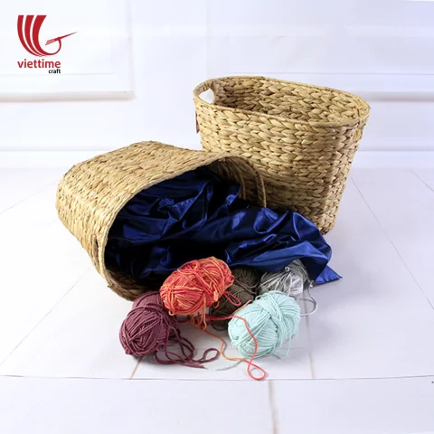Nice Water Hyacinth Storage Basket