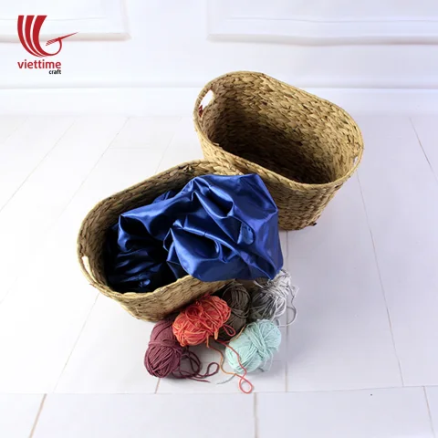 Nice Water Hyacinth Storage Basket