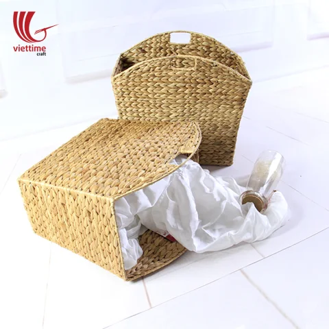 Water Hyacinth Storage Basket Set