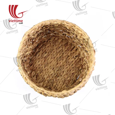 Small Round Water Hyacinth Storage Set
