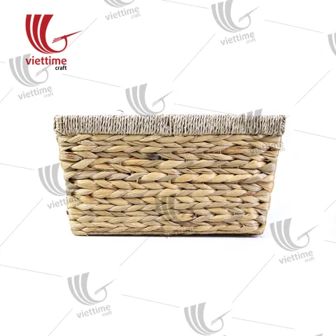 Handwoven Water Hyacinth Storage Basket Set