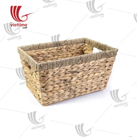 Handwoven Water Hyacinth Storage Basket Set
