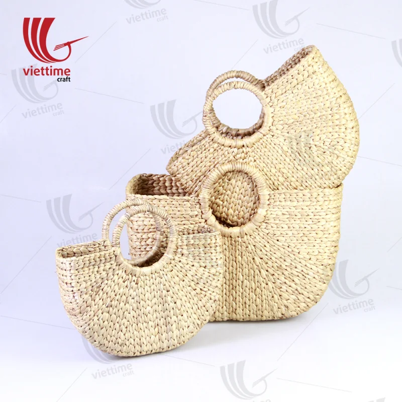 Water Hyacinth Handbag Set Of 3