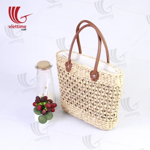 Beautiful Weaving Water Hyacinth HandBag