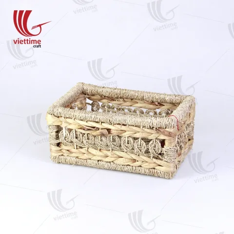 Water Hyacinth Basket With Seagrass