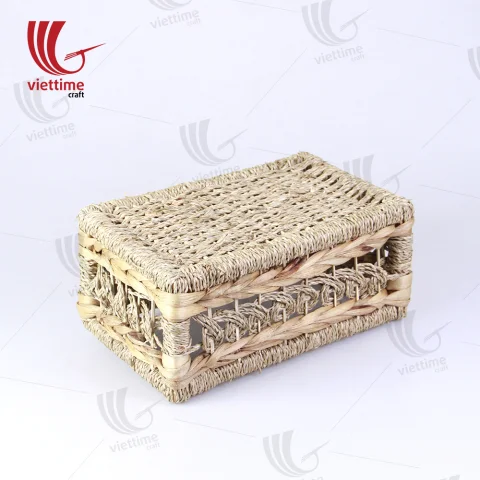 Water Hyacinth Basket With Seagrass