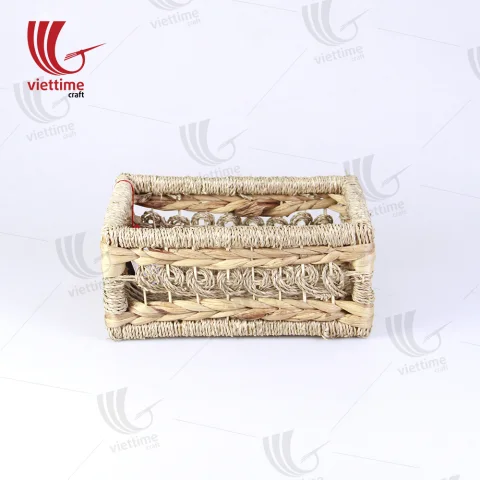 Water Hyacinth Basket With Seagrass