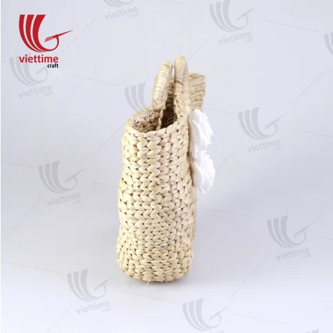 Beautiful White Flower Water Hyacinth Bag