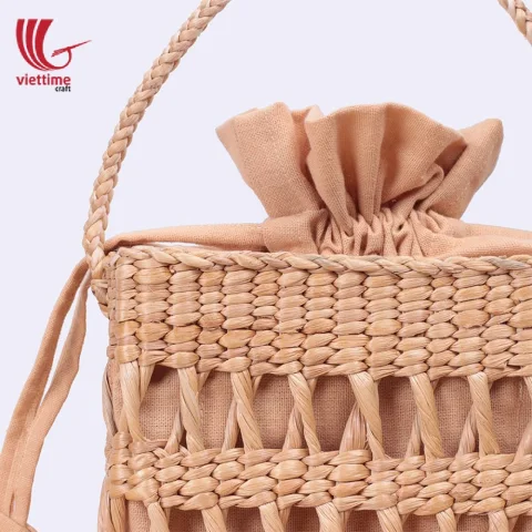 Water Hyacinth HandBag With Inside Cloth