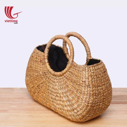 Beautiful Water Hyacinth HandBag With Inside Cloth
