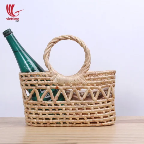 Water Hyacinth Wicker Tote Bag For Shopping