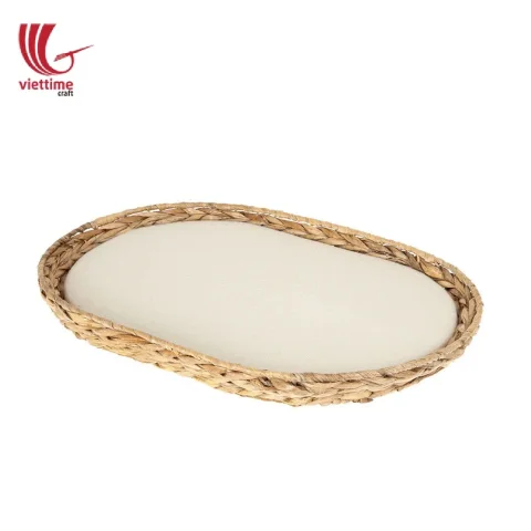 Water Hyacinth Wicker Pet Basket Bed