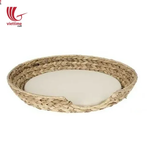 Water Hyacinth Wicker Pet Basket Bed