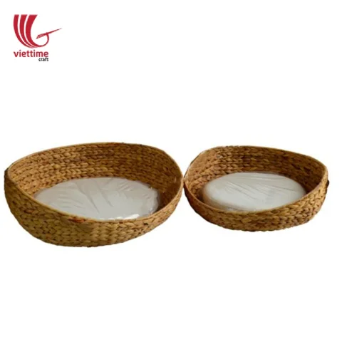 New Pet Bed Basket Natural Water Hyacinth