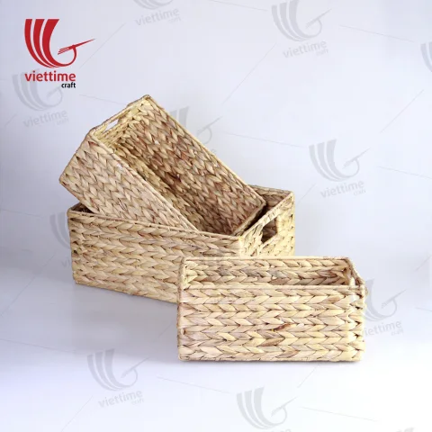 Rattan Export Traditional Wasserhyazinthe Korb 3er-Set - REX-B00145