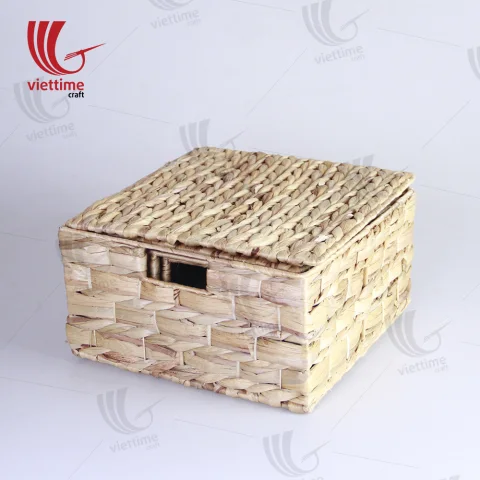 Rattan Export Traditional Wasserhyazinthe Korb mit Deckel - REX-B00146