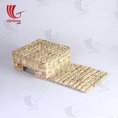 Traditional Water Hyacinth Basket With Lid