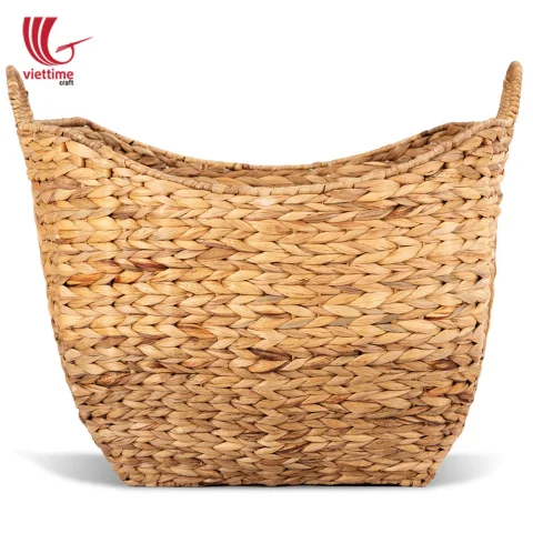 Large Water Hyacinth Basket With Handle