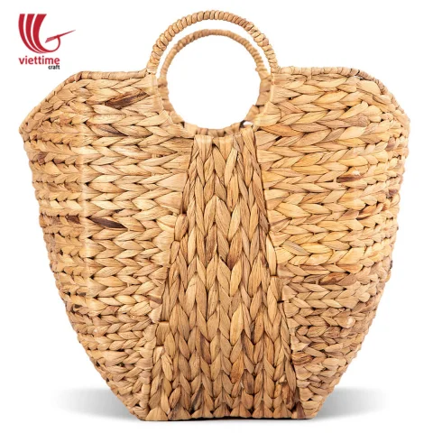 Large Water Hyacinth Basket With Handle