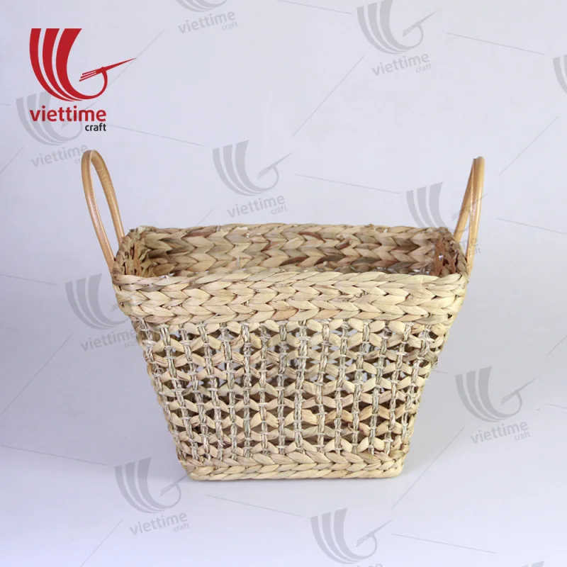 Water Hyacinth Basket With Handle
