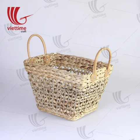 Water Hyacinth Basket With Handle