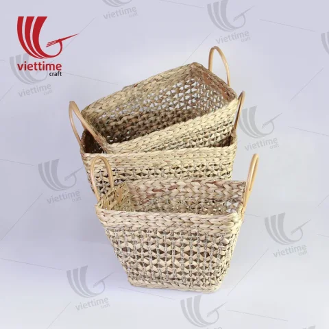 Water Hyacinth Basket With Handle