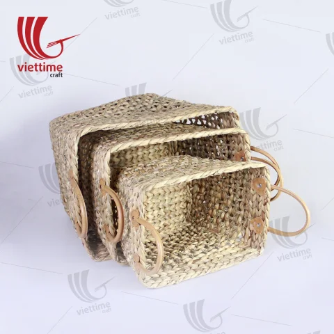 Water Hyacinth Basket With Handle