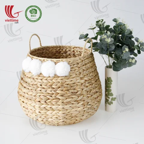 Water Hyacinth Laundry Basket Wholesale