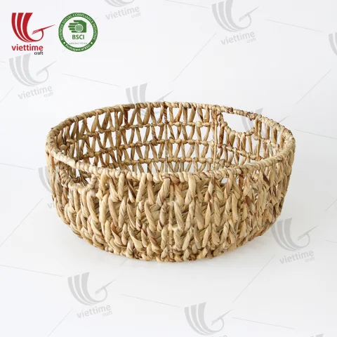 Round Shaped Water Hyacinth Basket