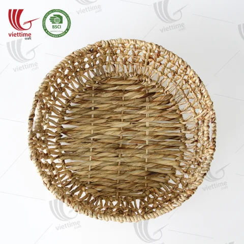 Round Shaped Water Hyacinth Basket