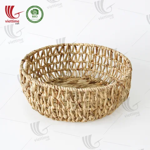 Round Shaped Water Hyacinth Basket