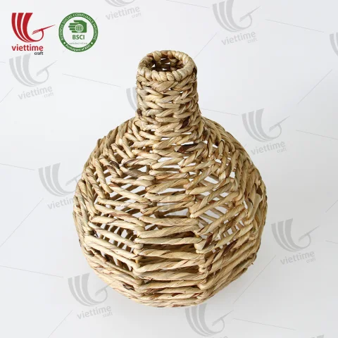 Handwoven Water Hyacinth Vase Wholesale