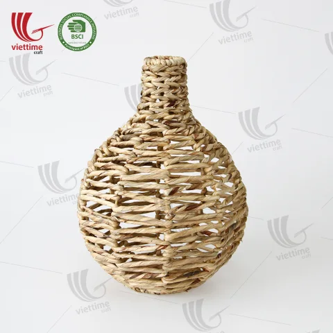 Handwoven Water Hyacinth Vase Wholesale