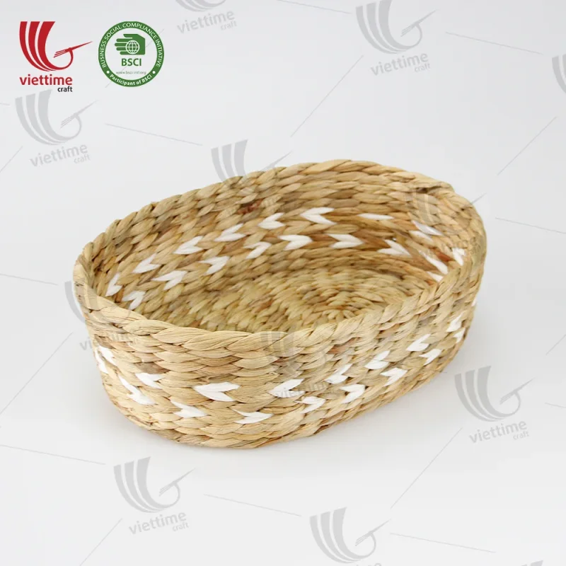 Handwoven Water Hyacinth Basket Wholesale