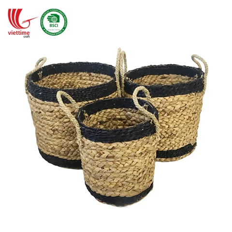 Water Hyacinth Basket SET 3 Wholesale