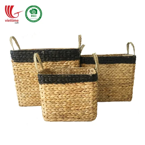 New Water Hyacinth Basket SET Wholesale