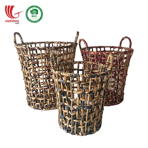 Water Hyacinth Basket SET 3 Wholesale