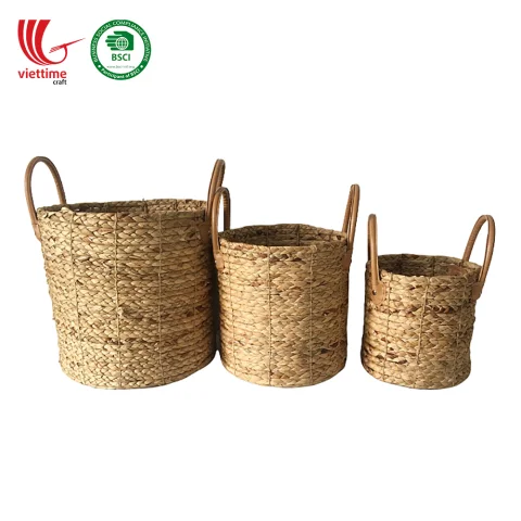 Water Hyacinth Basket SET 3 Wholesale