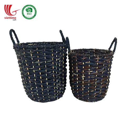 Water Hyacinth Baskets SET 2 Wholesale