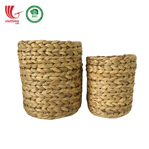 Water Hyacinth Baskets SET 2 Wholesale