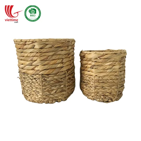 Water Hyacinth Baskets SET 2 Wholesale