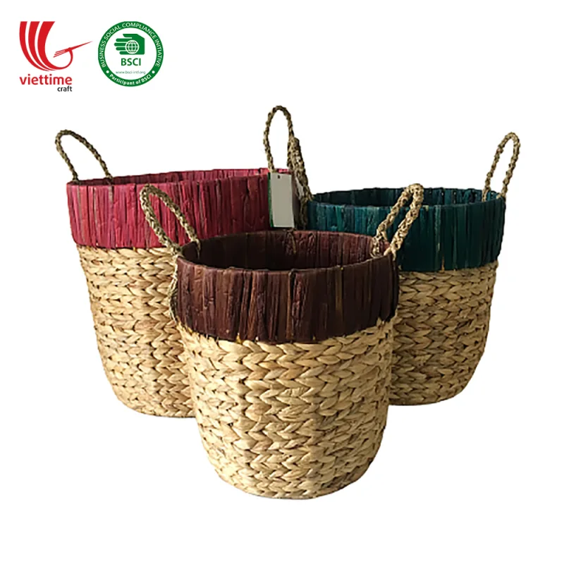 Some Water Hyacinth Baskets Wholesale