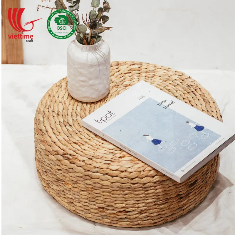 Natural Water Hyacinth Floor Cushion
