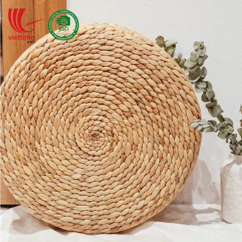 Natural Water Hyacinth Floor Cushion
